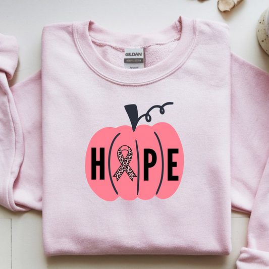 HOPE Pink Pumpkin Shirt Hoodie Sweatshirt – Breast Cancer Awareness PINK OUT October