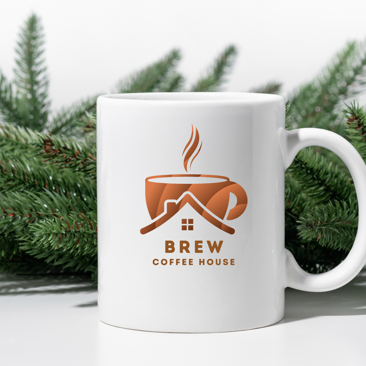 Branded Logo Coffee Mugs | 11 Ounce Ceramic Customized to Your Business