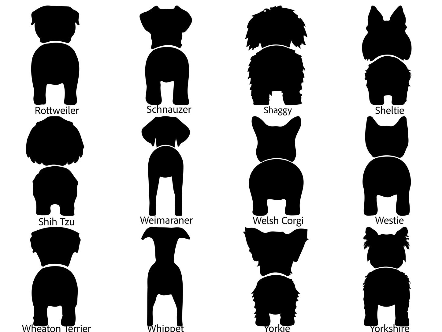 Dog Butt Sign, Personalized Dog Name and Dog Butt for Most Breeds, Dog Butt Art Keepsake, Unique Gift for Pet Lovers, Thoughtful Pet Loss Memorial