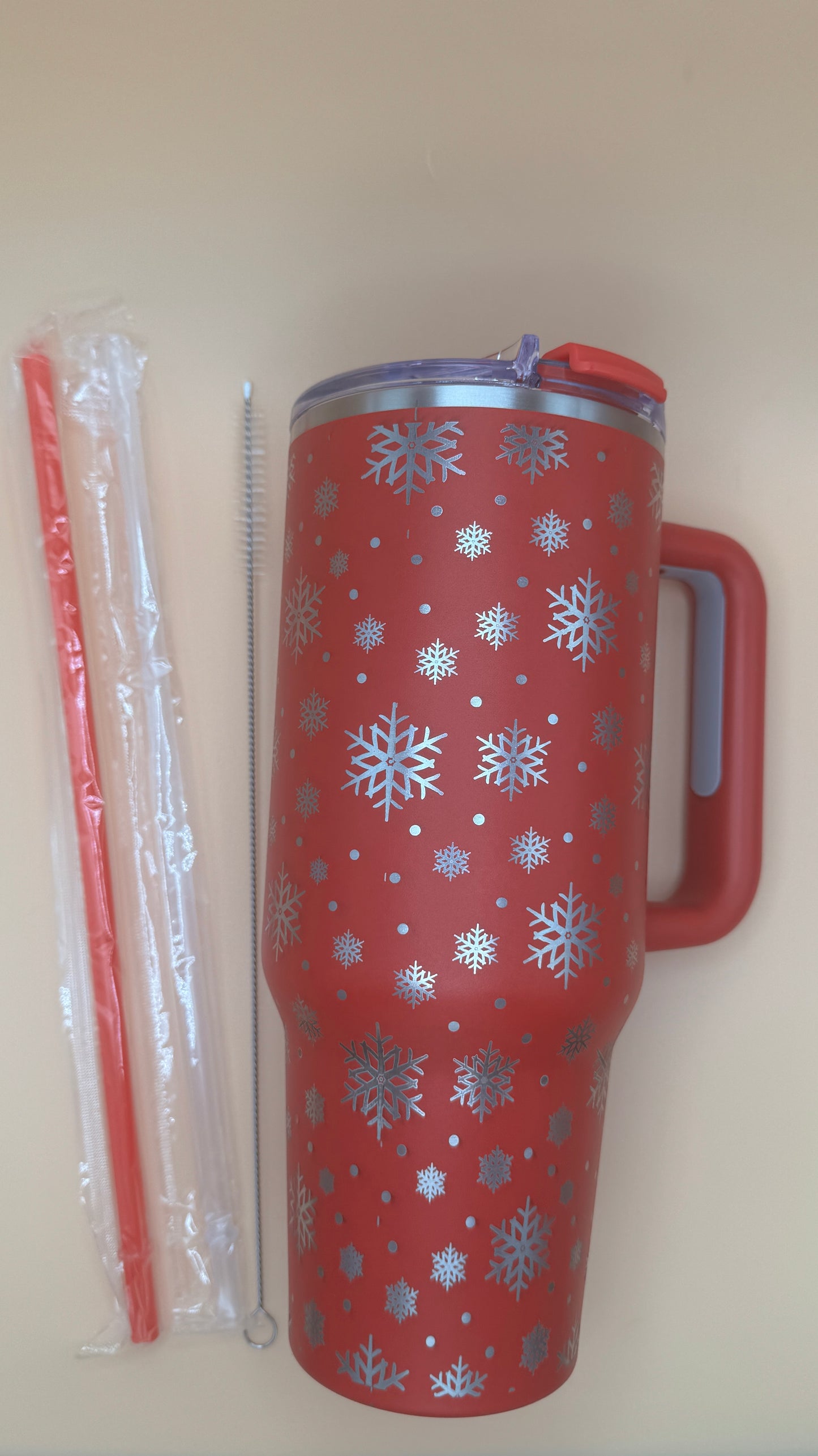 40oz Big Swig Tumbler – Classic Snowflake Engraving | Holiday Gift | Insulated Stainless Steel | Hogg Brand