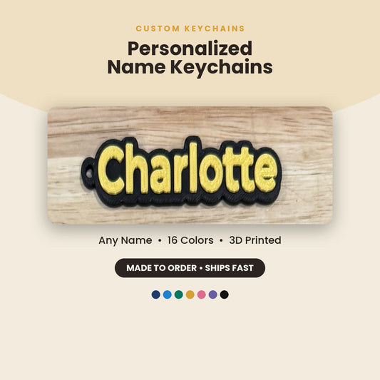 Custom Name Keychain – Personalized Bag Tag