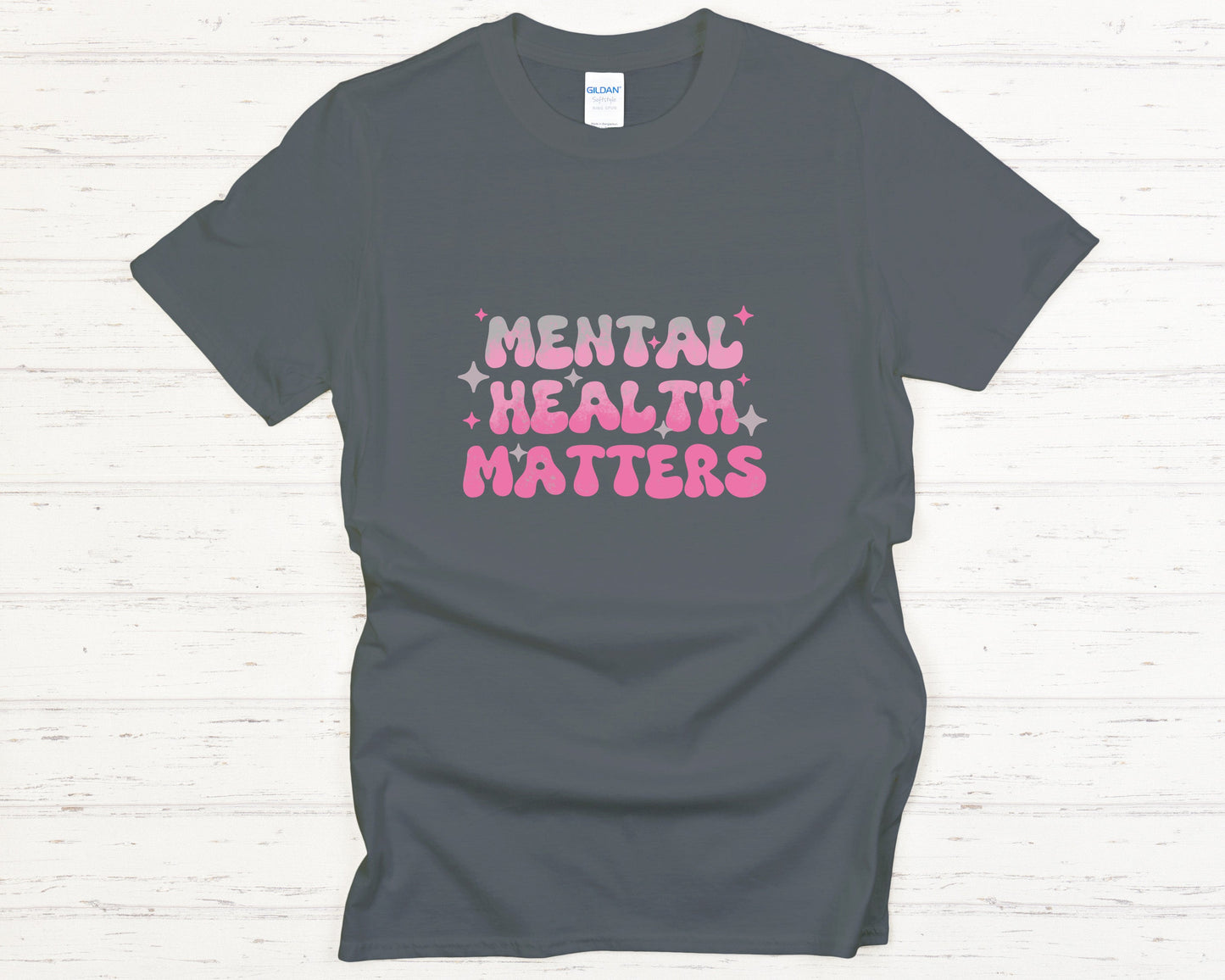 Mental Health Shirt Inspirational Graphic Tee Self-Care & Positive Mindset Apparel Support Awareness Gift