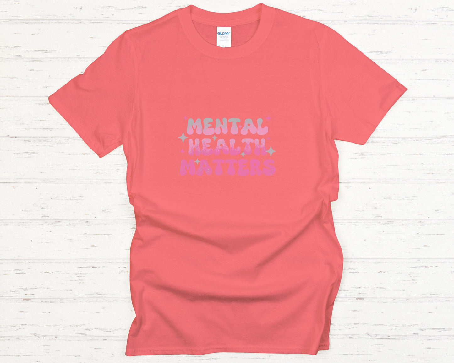Mental Health Shirt Inspirational Graphic Tee Self-Care & Positive Mindset Apparel Support Awareness Gift