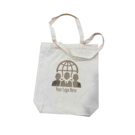 Logo Tote Bag for Tradeshows and Conventions | Cotton Canvas | 12 Pack