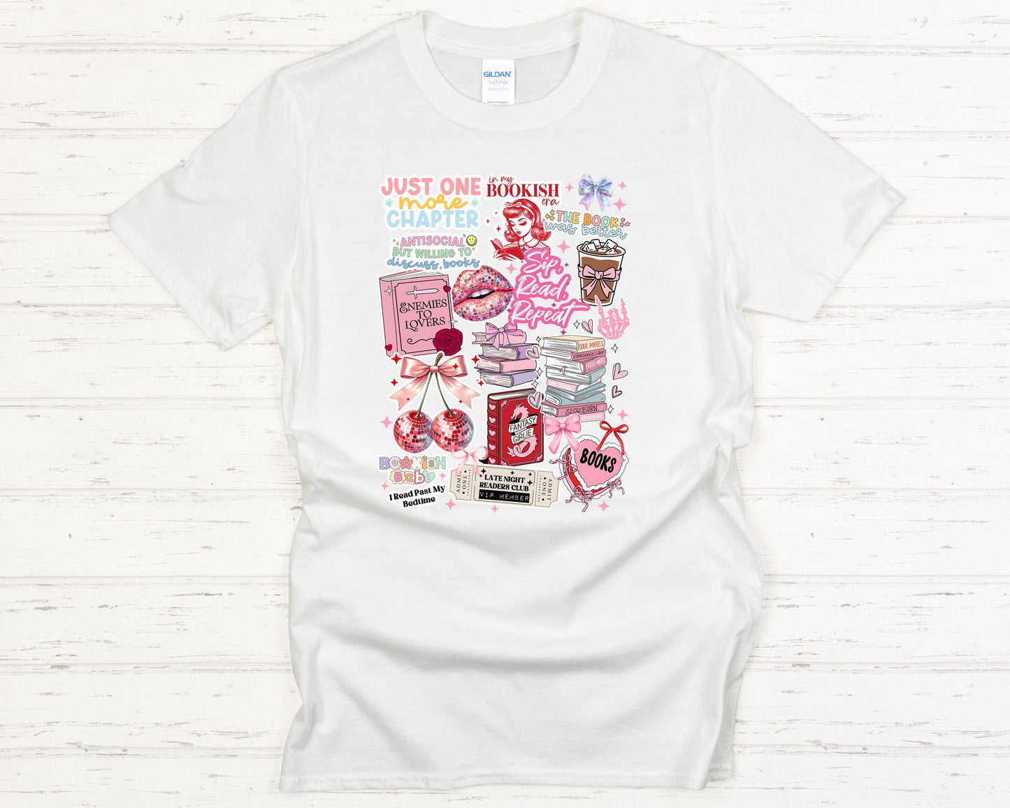 Literary Lover T-Shirt - Bookish Babe Tee Cute Aesthetic Reading Graphic Tee, Funny Literary Lover Shirt, Cozy Book Club Apparel