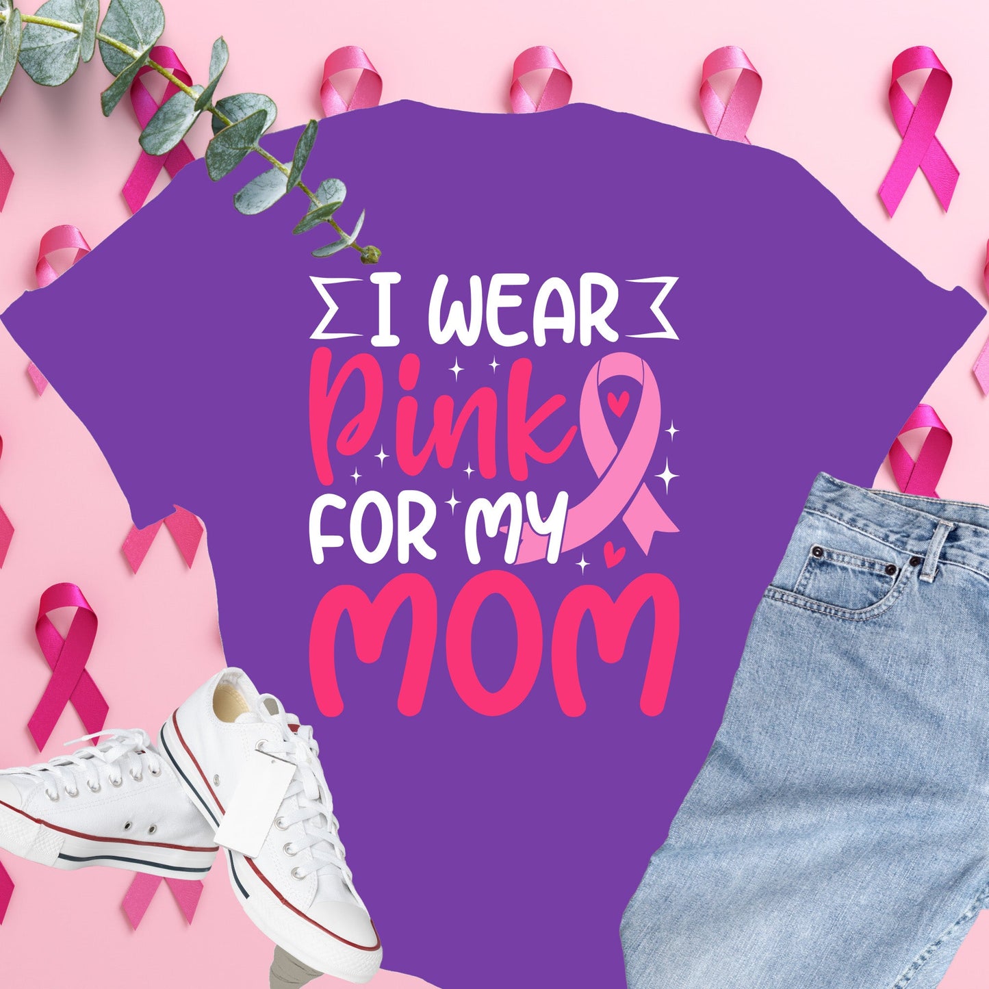  Breast Cancer Awareness Shirt on Comfort Colors® Tee – Pink Ribbon, October Support, Halloween Theme