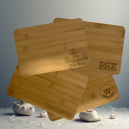 Bamboo Cutting Board – Personalized Kitchen Gift – Engraved Name, Initials, or Custom Message