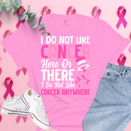  Breast Cancer Awareness Shirt on Comfort Colors® Tee – Pink Ribbon, October Support, Halloween Theme