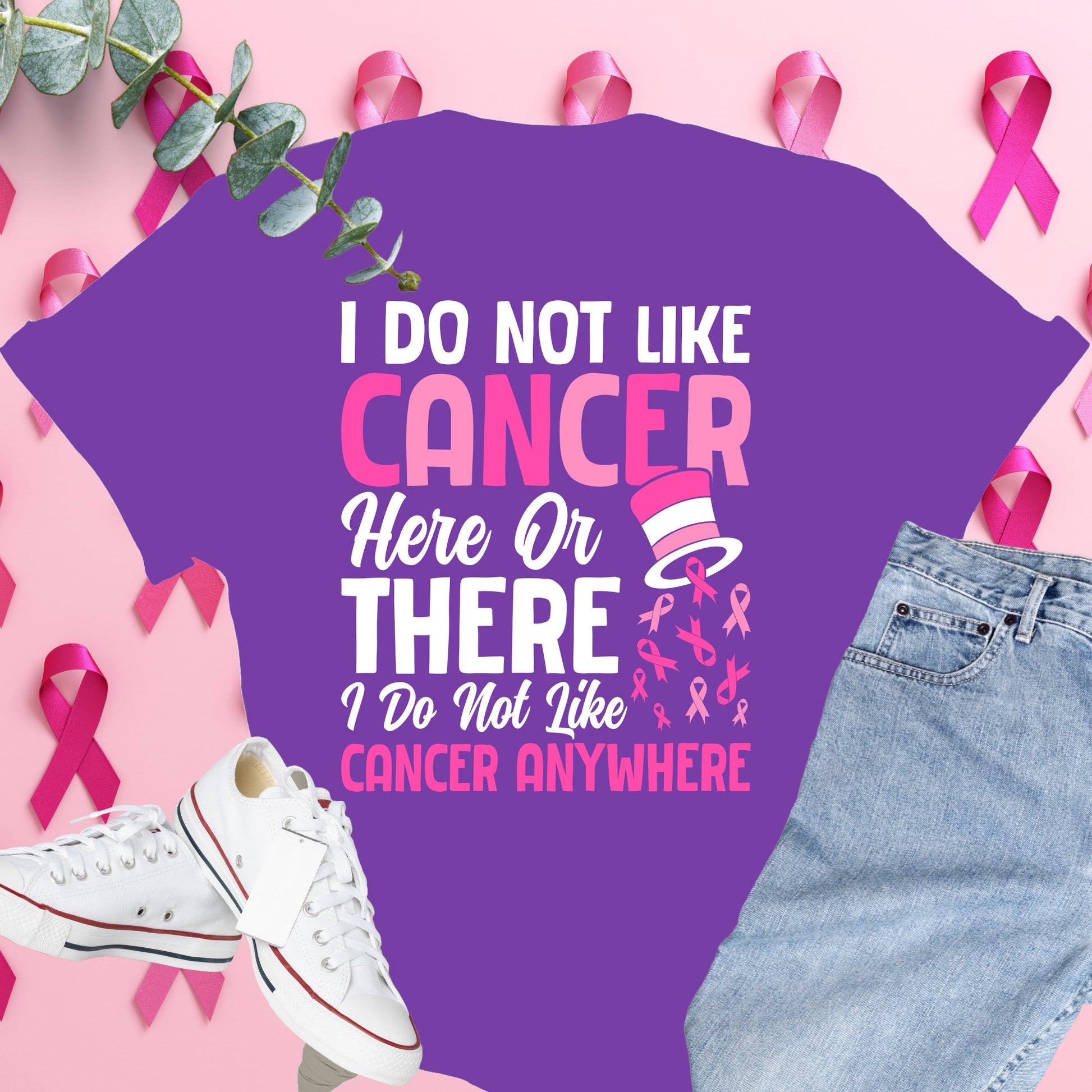  Breast Cancer Awareness Shirt on Comfort Colors® Tee – Pink Ribbon, October Support, Halloween Theme