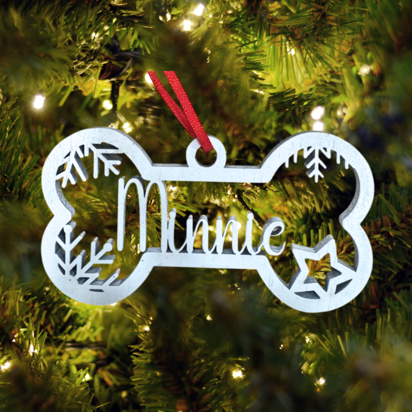 Personalized Wooden Ornament:  Personalized Dog Paw Ornament, Custom Cat Christmas Ornament, Pet Memorial and 2025 Ornament