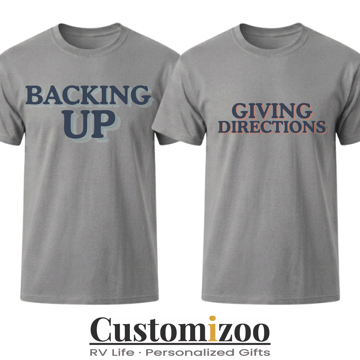 Giving Directions & Backing Up Matching Couple Shirts | RV Tees