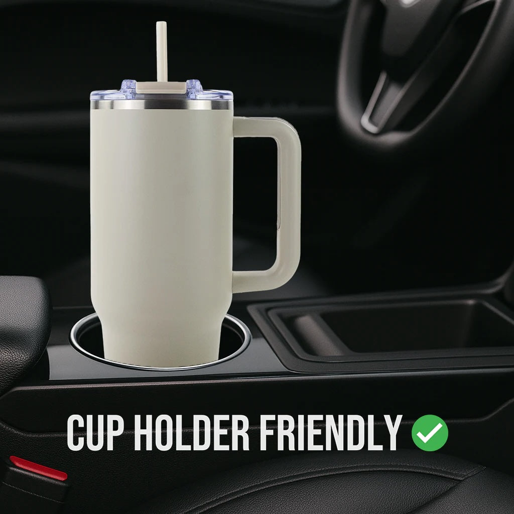 40oz Tumbler Personanlized Powder Coated Mug– Staple Collection - Insulated Hydration Drinkware