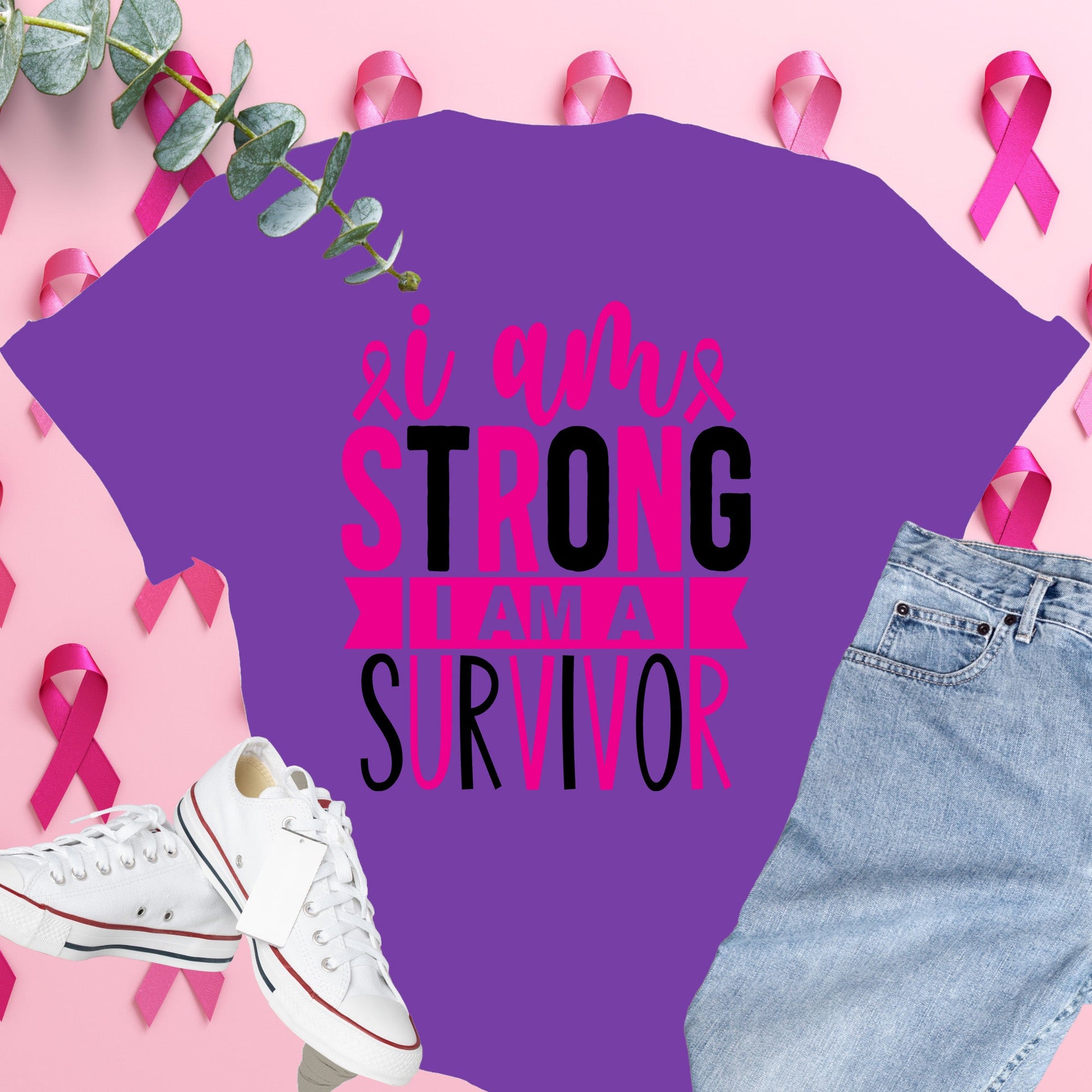  Breast Cancer Awareness Shirt on Comfort Colors® Tee – Pink Ribbon, October Support, Halloween Theme