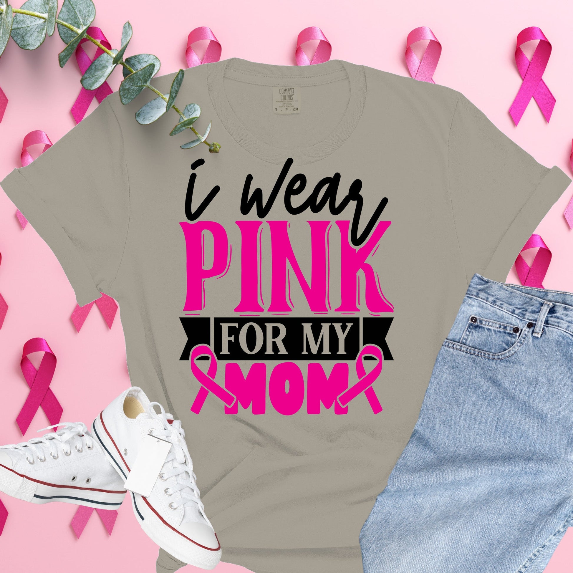  Breast Cancer Awareness Shirt on Comfort Colors® Tee – Pink Ribbon, October Support, Halloween Theme
