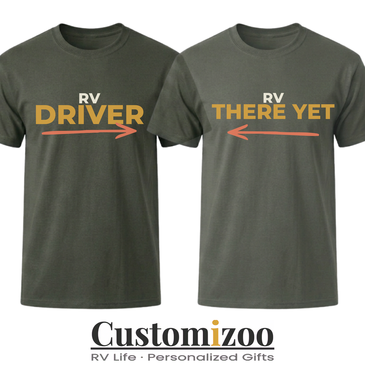 RV Driver & RV There Yet Matching Couple Shirts | Funny RV Tees