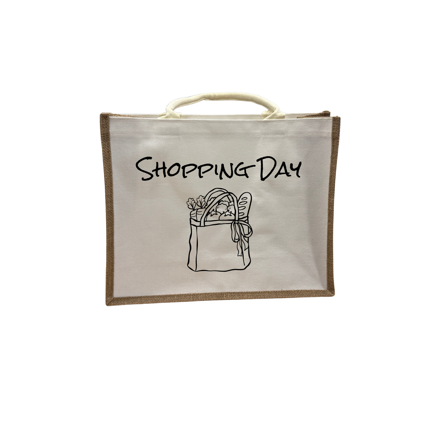 Personalized Jute Tote – Custom Name Gift for Teachers, Bridesmaids, Realtors & More