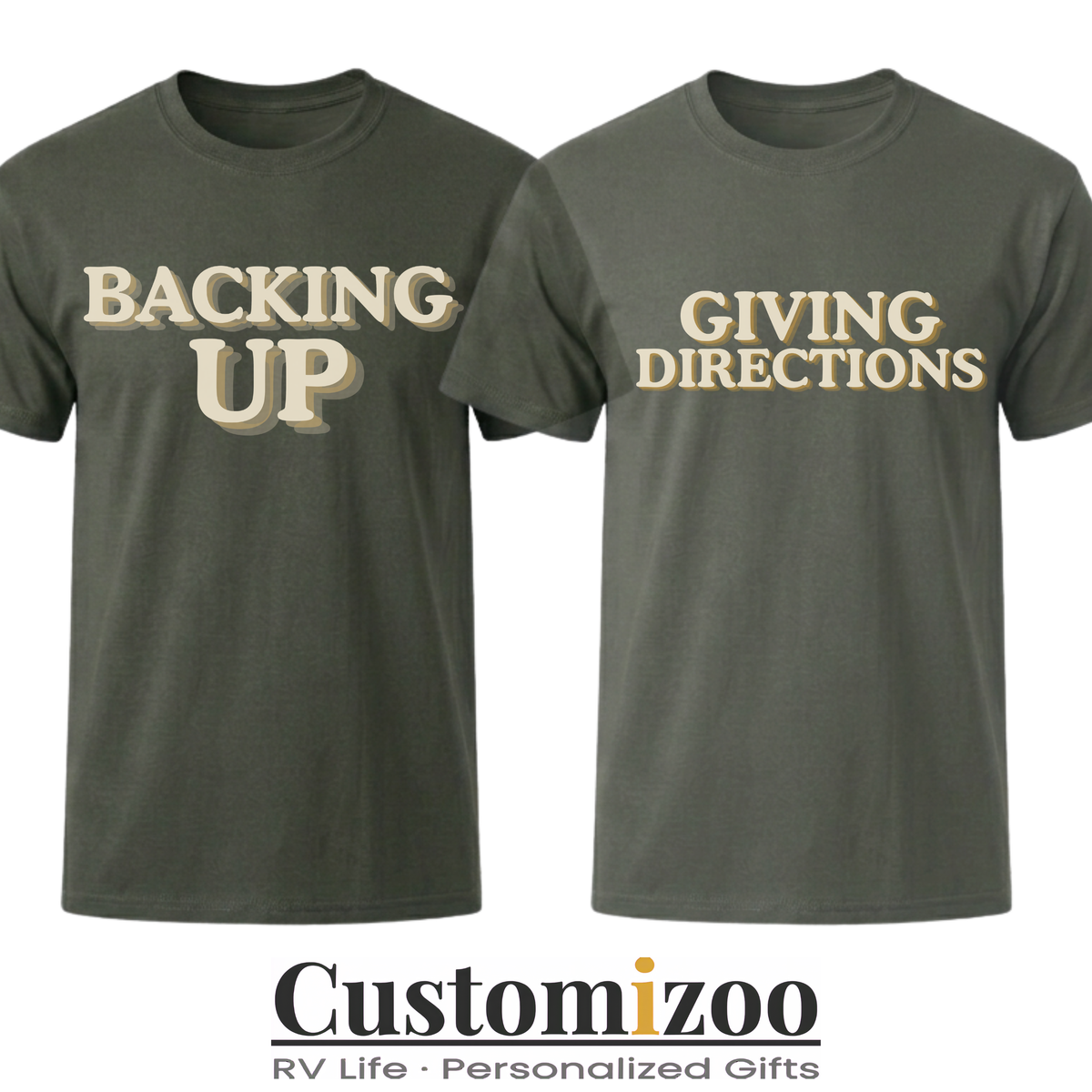 Giving Directions & Backing Up Matching Couple Shirts | RV Tees