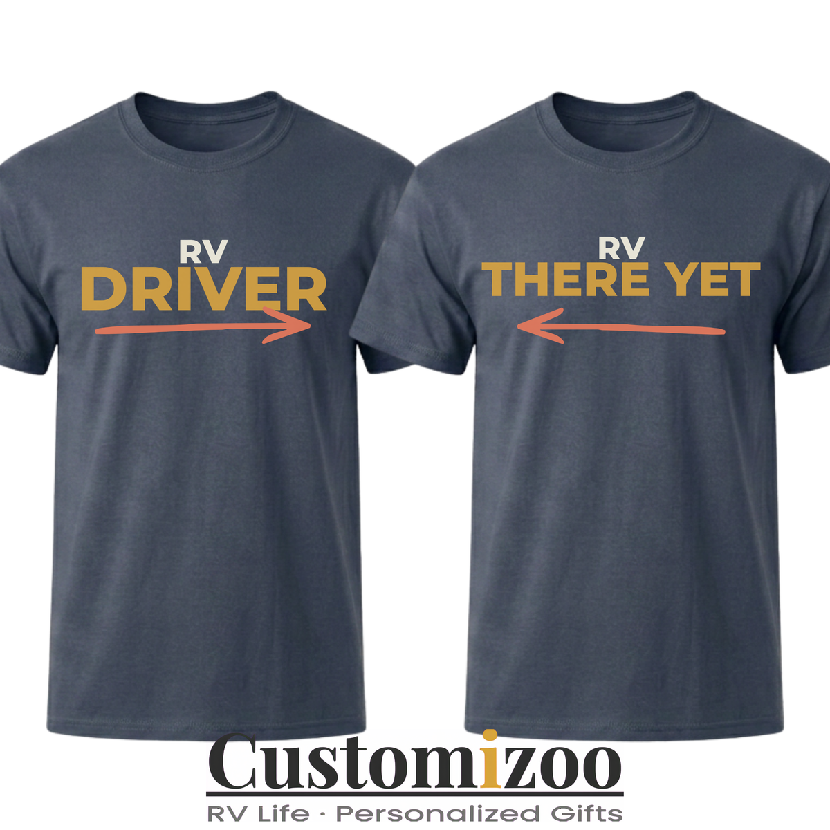 RV Driver & RV There Yet Matching Couple Shirts | Funny RV Tees