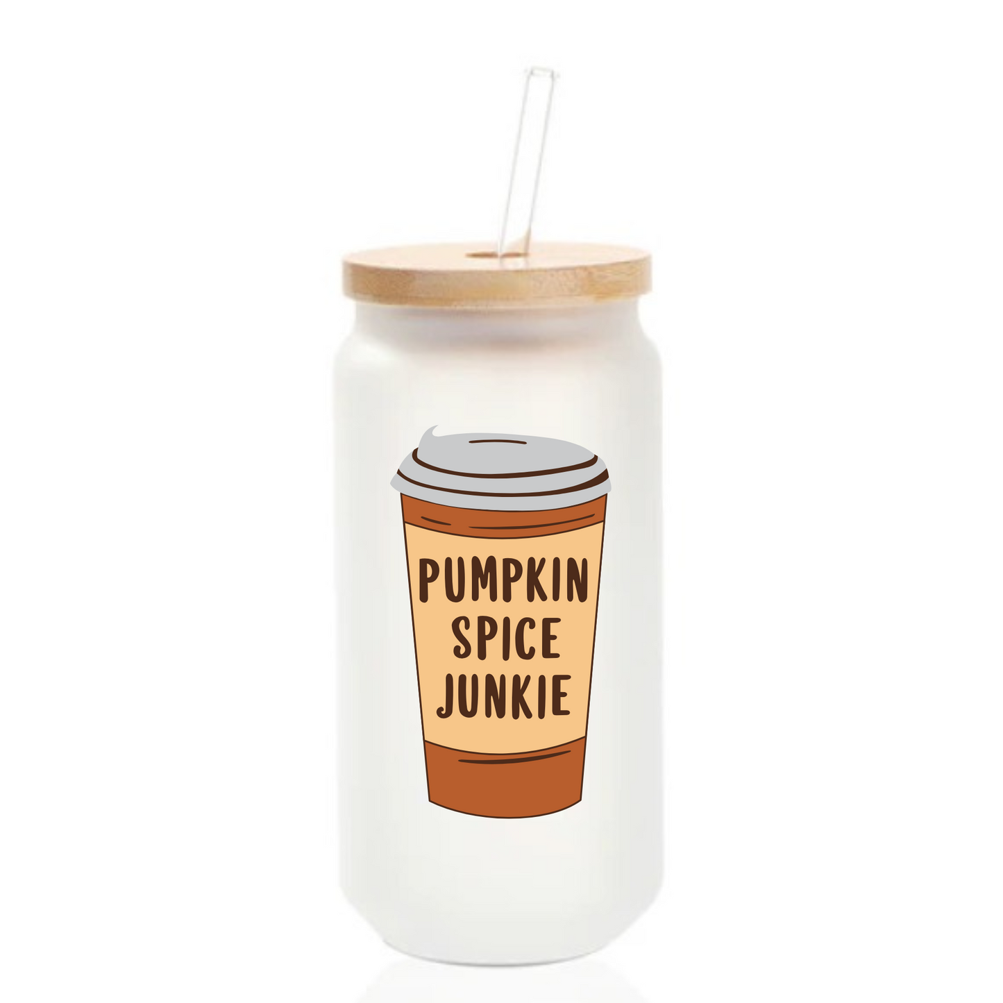 🎃 Pumpkin Spice Edition – 18 oz Glass Can