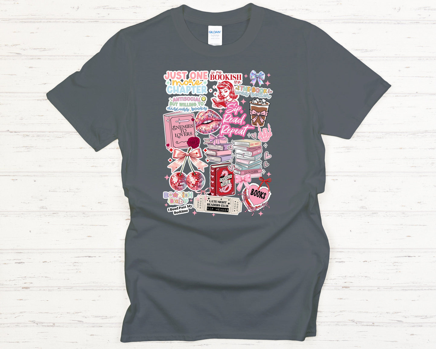 Literary Lover T-Shirt - Bookish Babe Tee Cute Aesthetic Reading Graphic Tee, Funny Literary Lover Shirt, Cozy Book Club Apparel