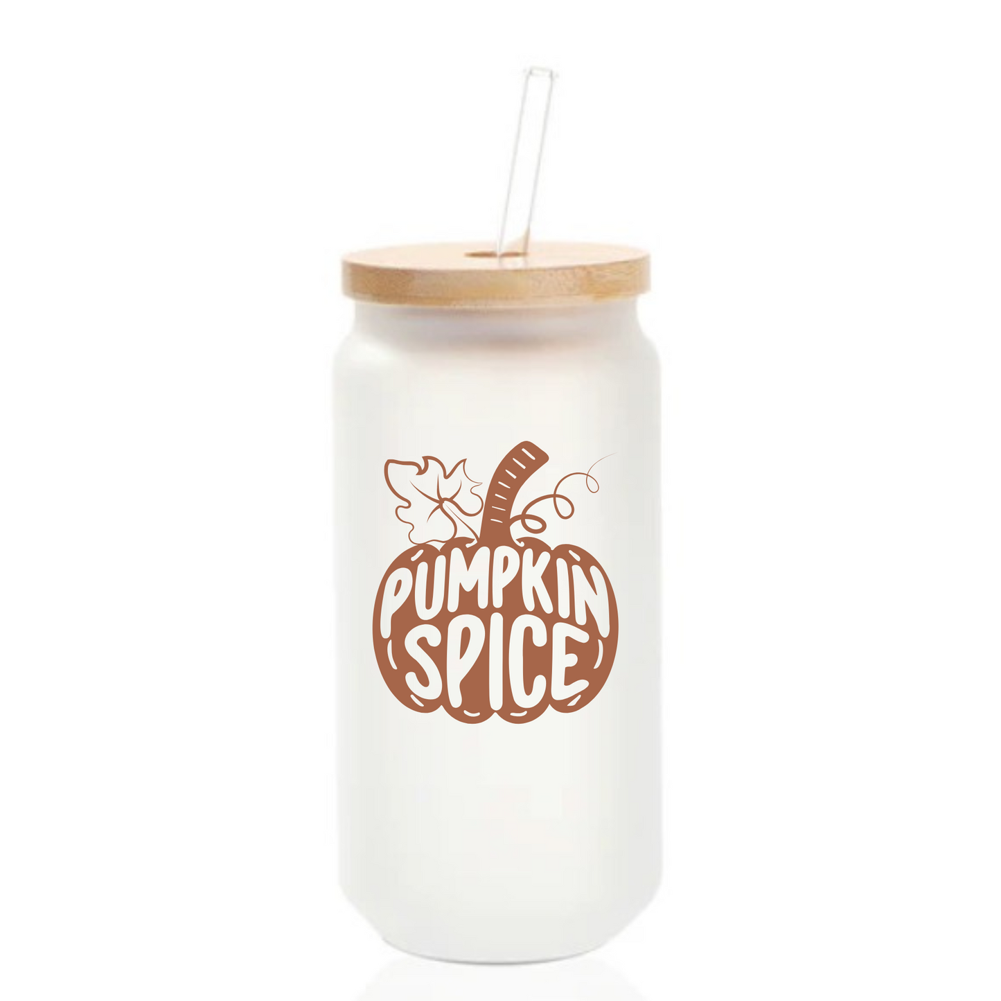 🎃 Pumpkin Spice Edition – 18 oz Glass Can