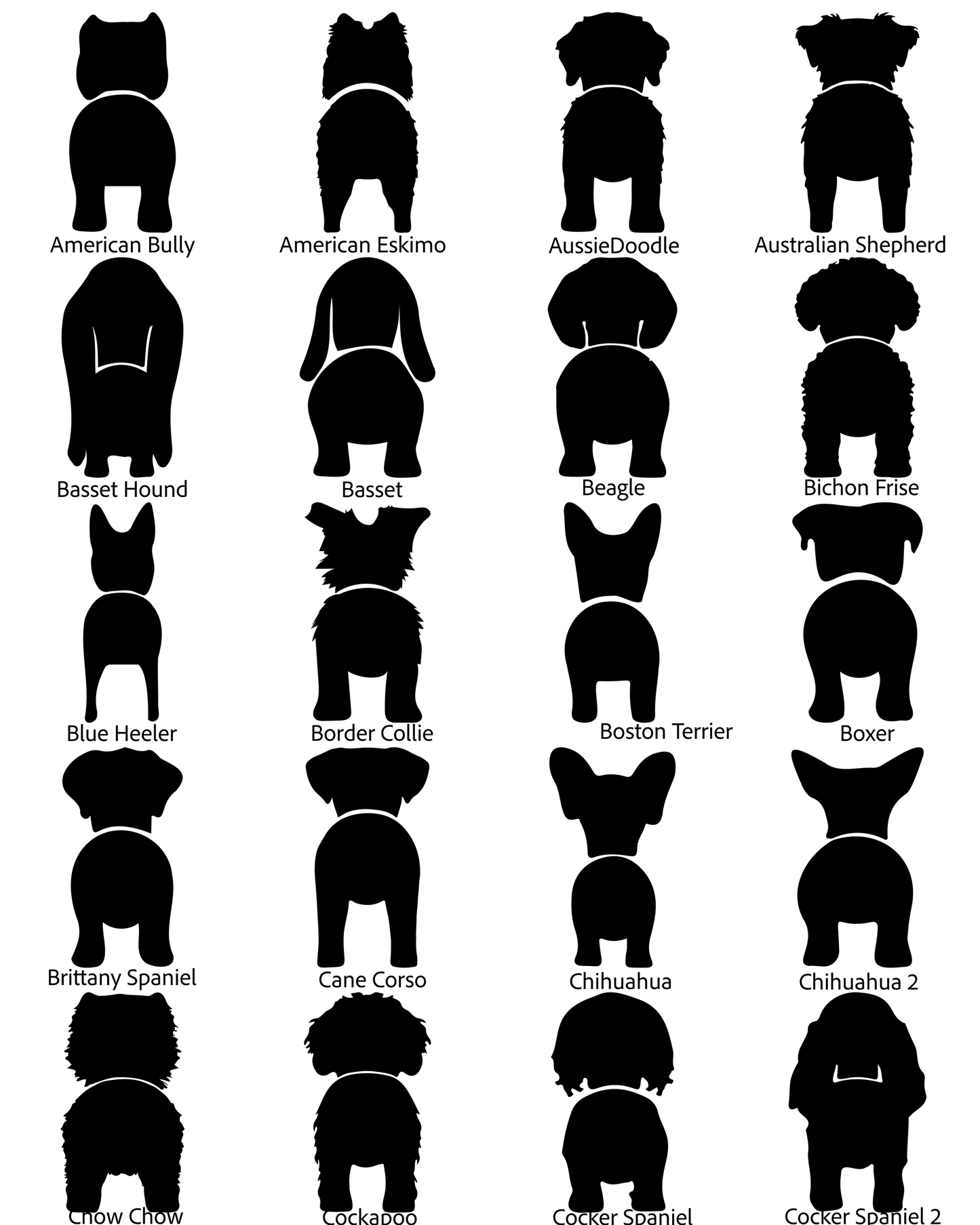 Dog Butt Sign, Personalized Dog Name and Dog Butt for Most Breeds, Dog Butt Art Keepsake, Unique Gift for Pet Lovers, Thoughtful Pet Loss Memorial