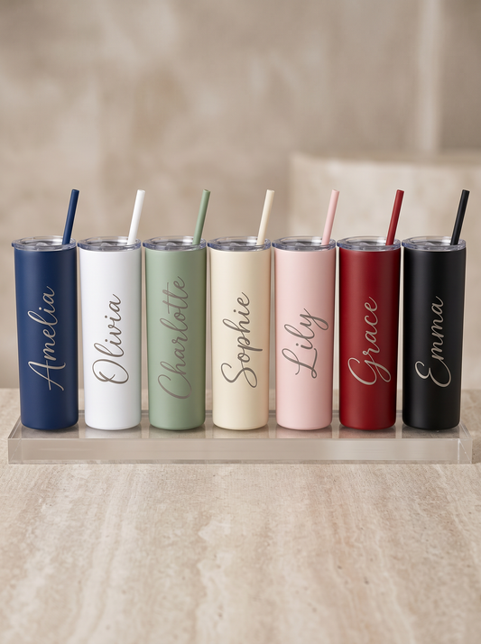 Custom Name 20oz Skinny Tumbler