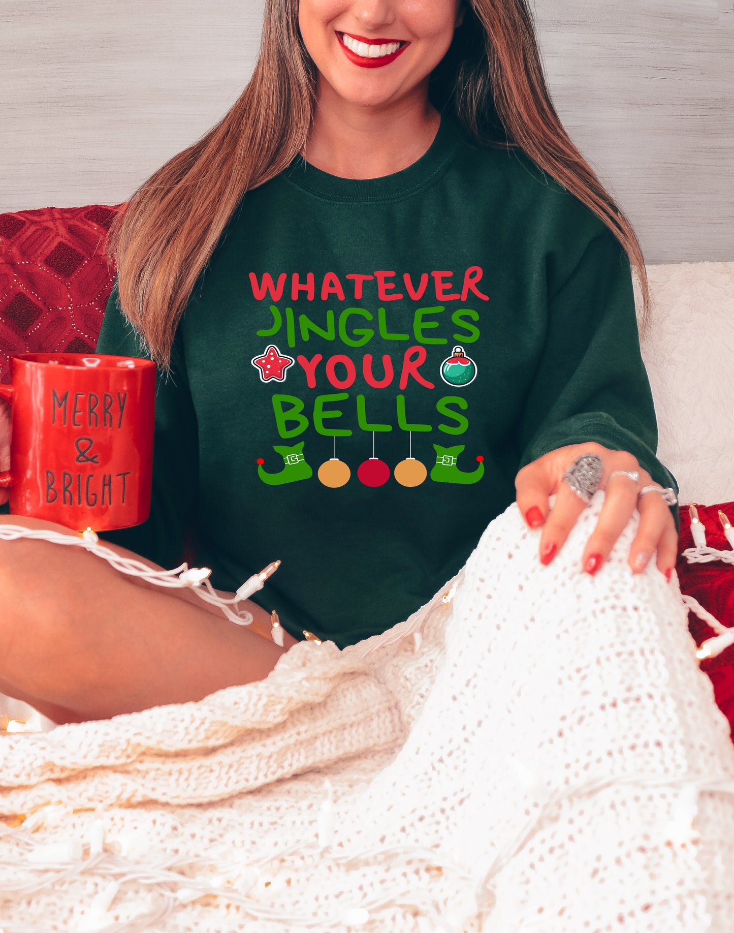 Funny Christmas Tee – Jingles Holiday Tee “Whatever Jingles Your Bells” – Hoodie, Youth Sizes Too