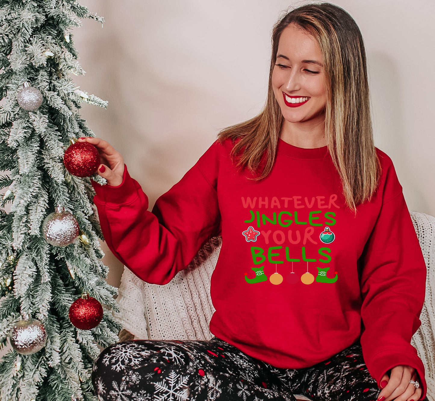 Funny Christmas Tee – Jingles Holiday Tee “Whatever Jingles Your Bells” – Hoodie, Youth Sizes Too
