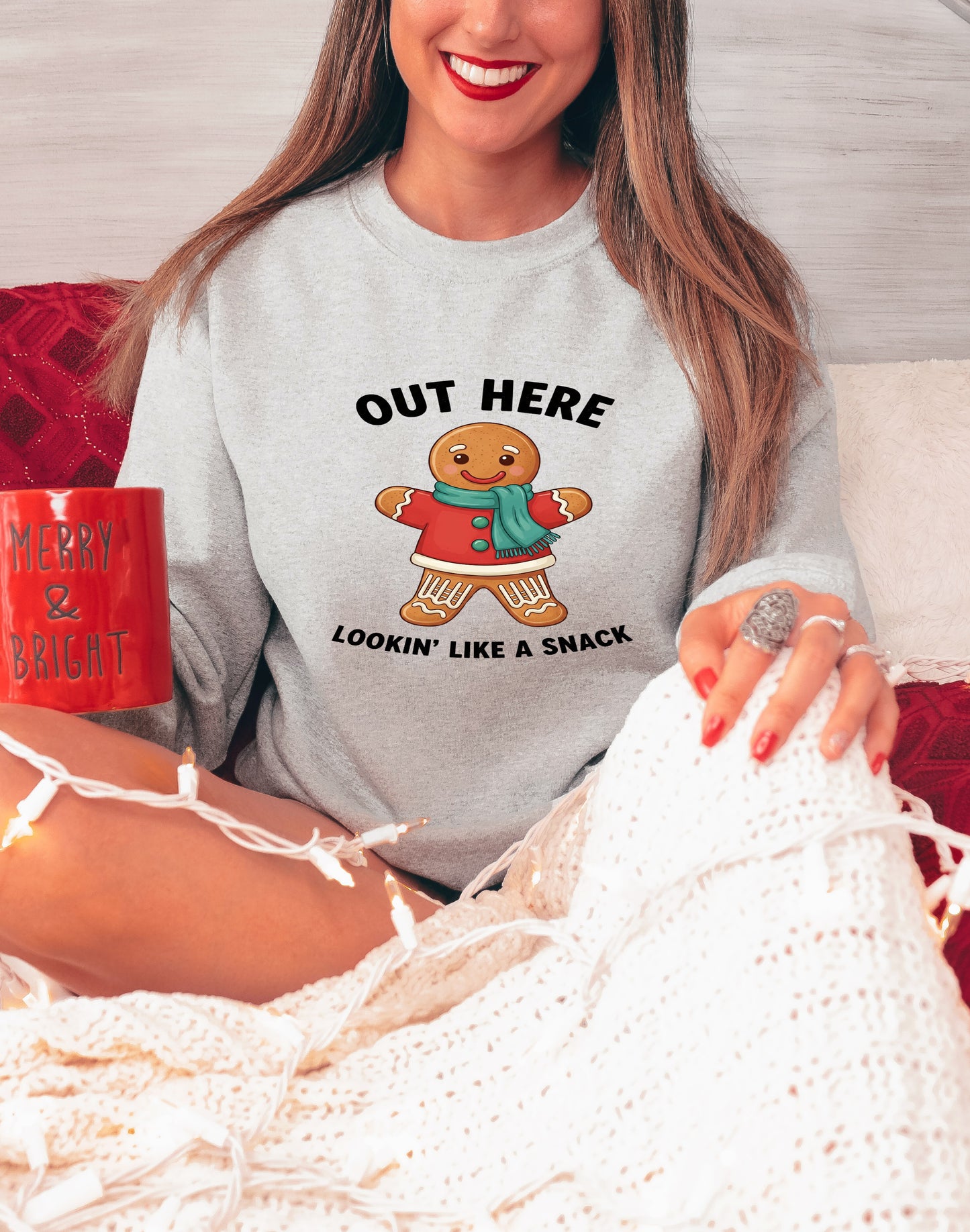 Gingerbread Shirt – Funny Holiday Tee – Lookin’ Like a Snack – Christmas Cookie Design