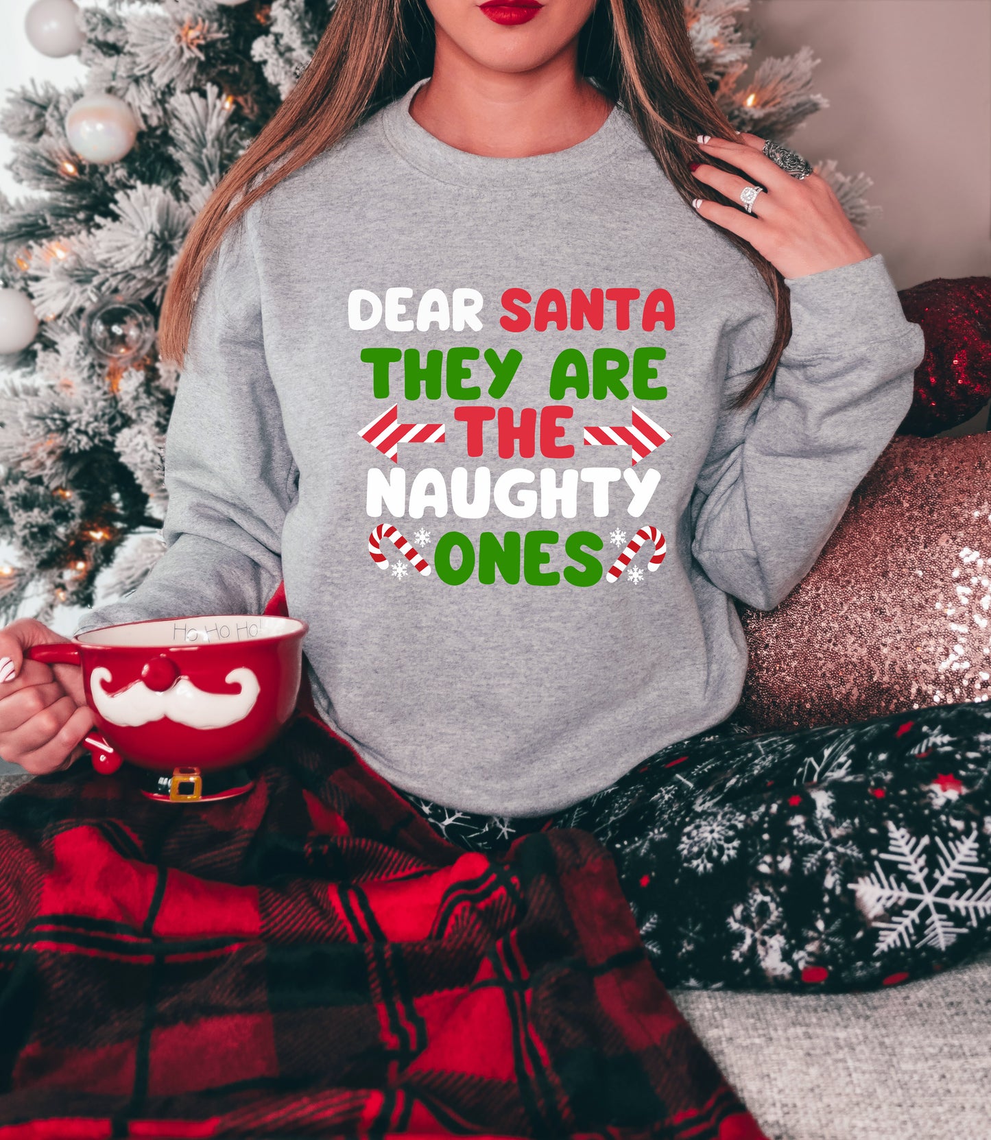 Dear Santa Shirt – Funny Xmas Tee – Naughty List Christmas Hoodie, Sweatshirt, Infant, Adult Sizes
