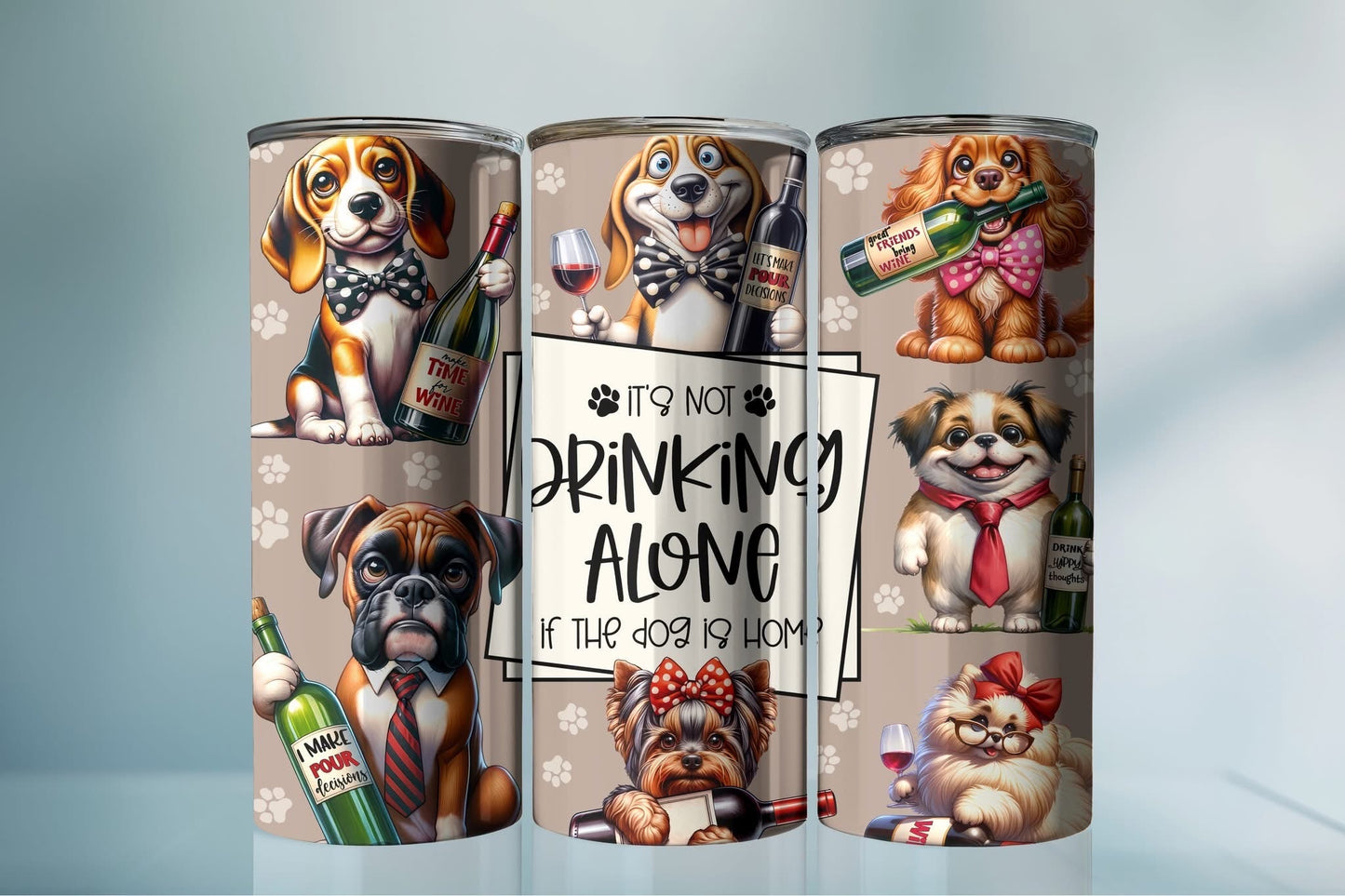 Sarcastic Tumblers – Funny Coffee Mugs with Attitude |Drink Alone Dogs