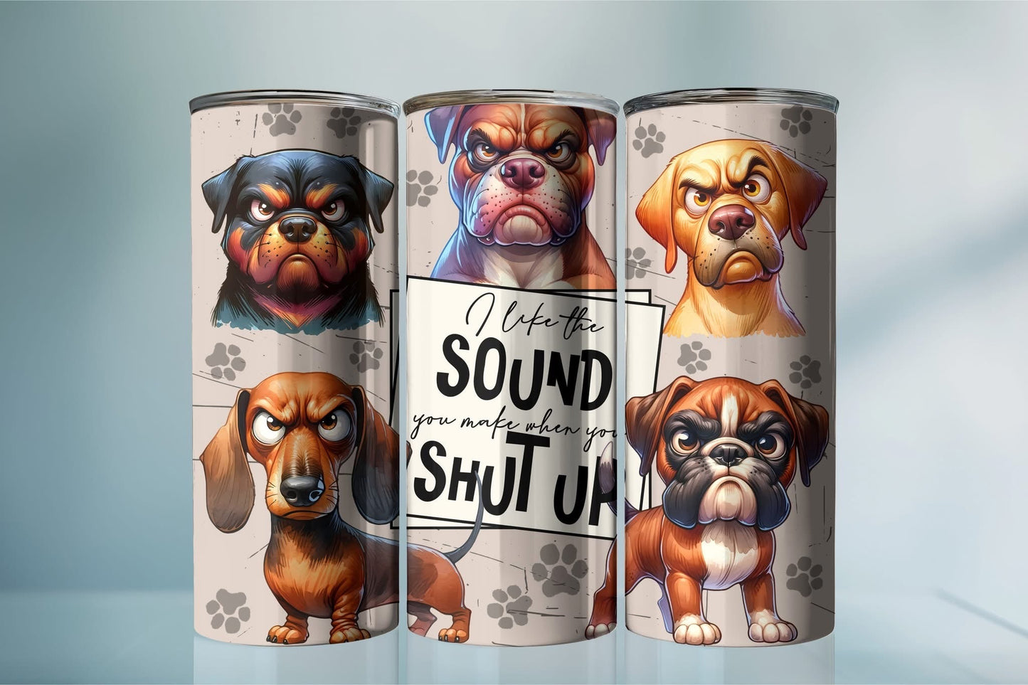 Sarcastic Tumblers – Funny Coffee Mugs with Attitude |Shut Up Dogs
