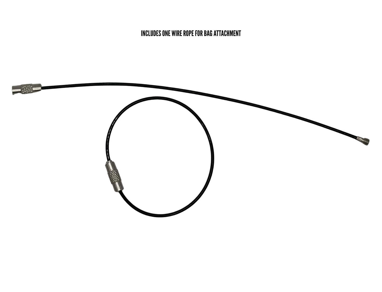 Sports Bag Tag, Personalized Rigid ID Tag with Wire Loop for Equipment and Gear, 3 x 3 inches