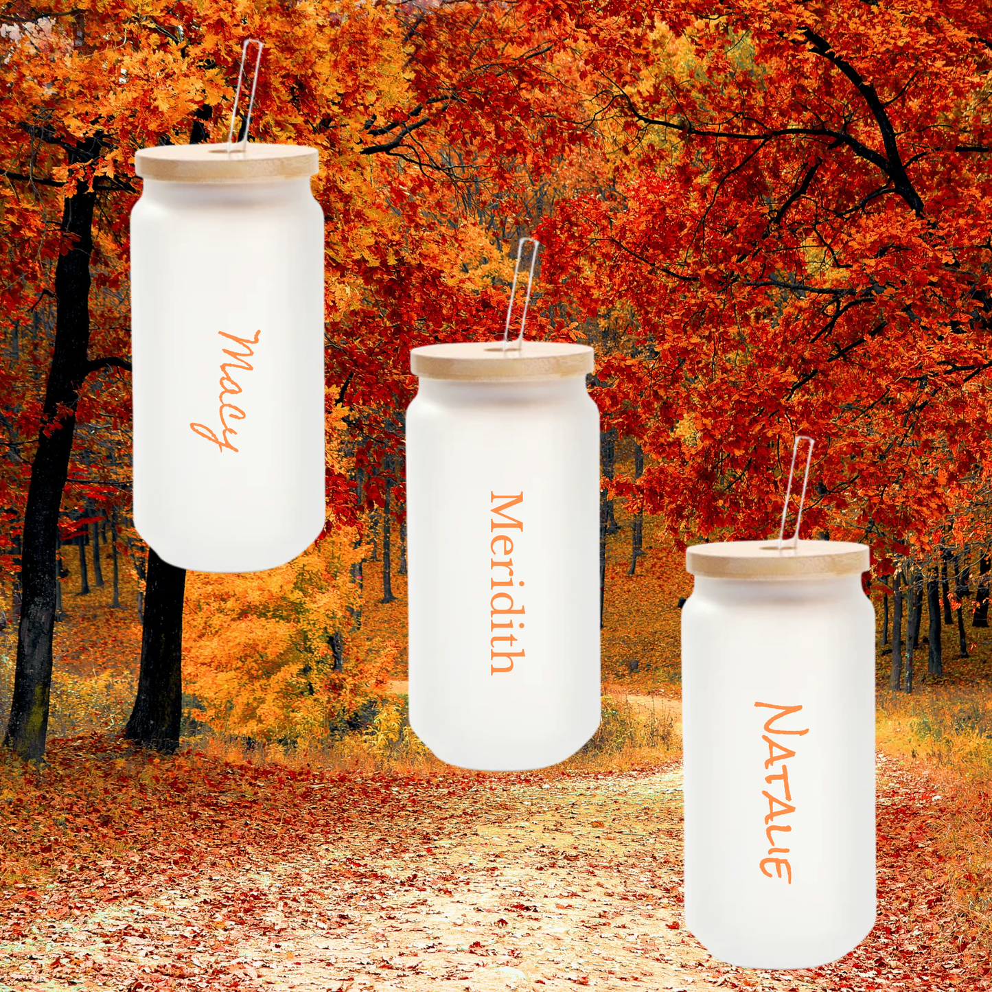 🎃 Pumpkin Spice Edition – 18 oz Glass Can