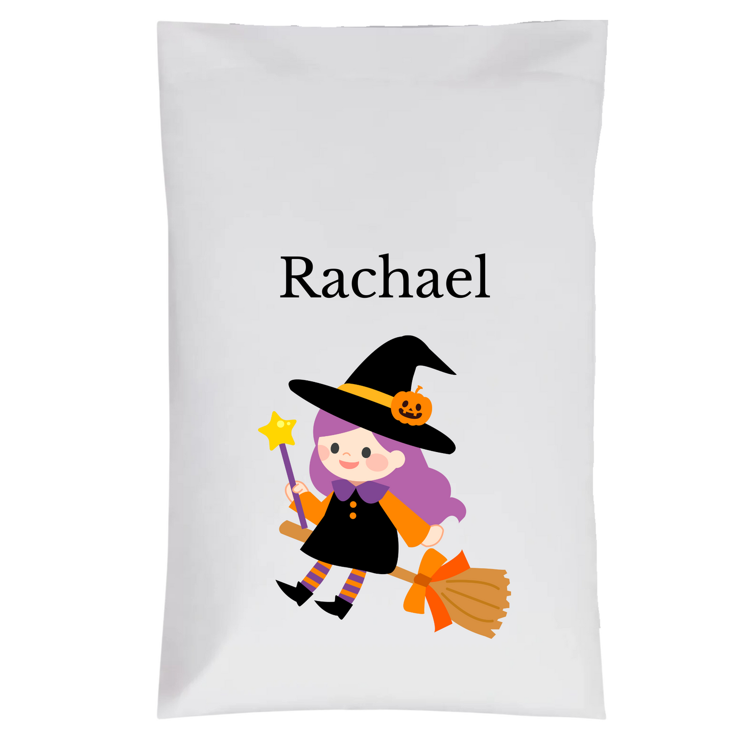 Personalized Halloween Pillowcase Treat Bags – Custom Name & Graphic