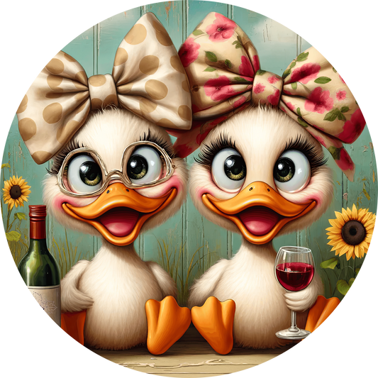 Cute Animals and Wine Car Coaster - Set of 2 - Many Designs to choose from!