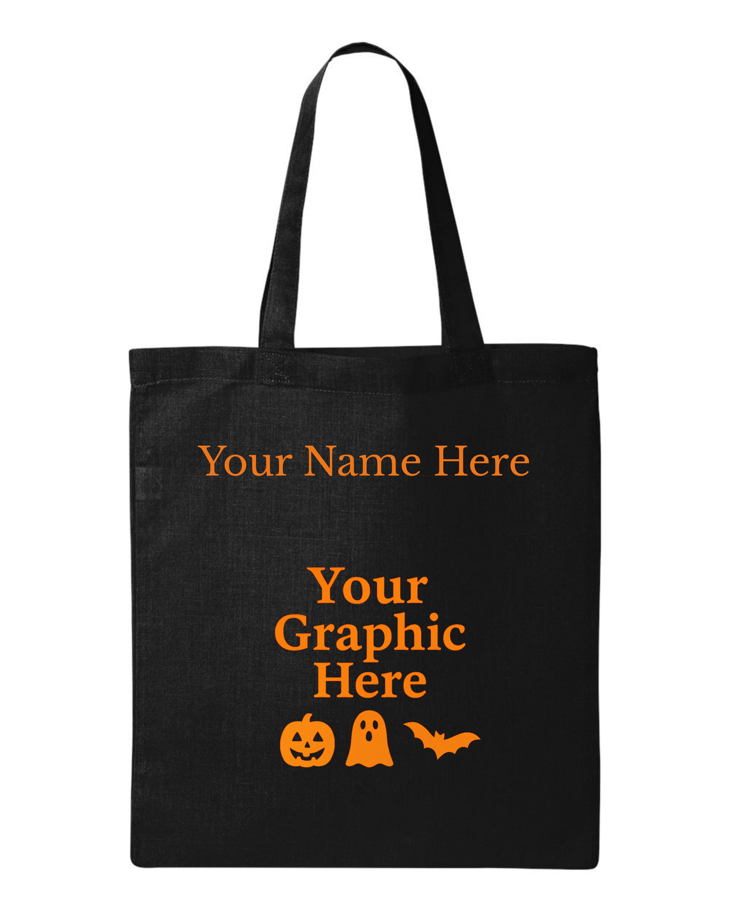Personalized Halloween Treat Bags | Custom Name & Image Options | Skeleton, Witch, Ghost, Bat