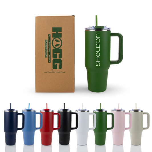 40oz Tumbler Personanlized Powder Coated Mug– Staple Collection - Insulated Hydration Drinkware