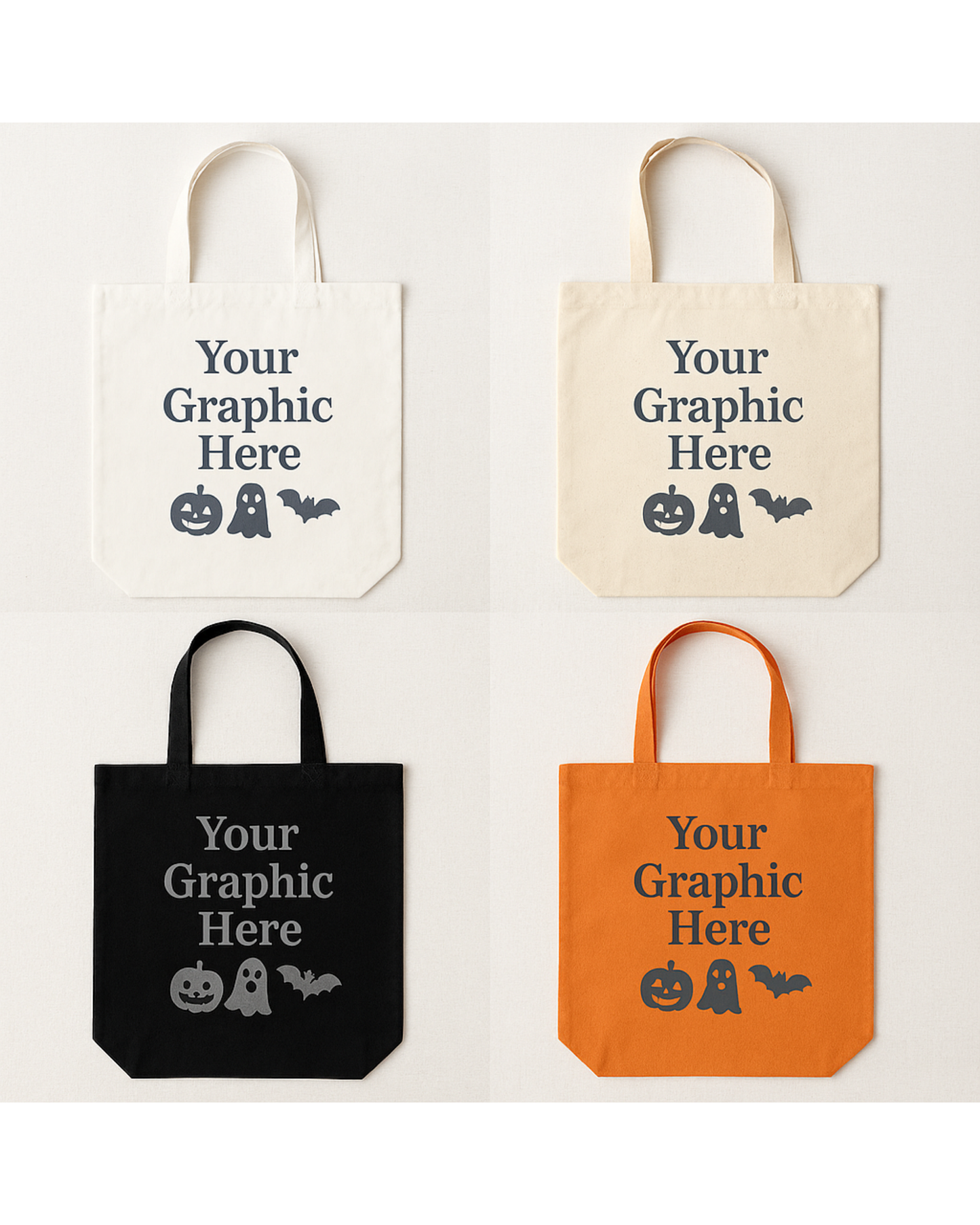 Personalized Halloween Treat Bags | Custom Name & Image Options | Skeleton, Witch, Ghost, Bat