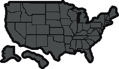 USA States Travel Map Decal for RV & Camper Windows