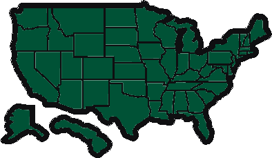 USA States Travel Map Decal for RV & Camper Windows