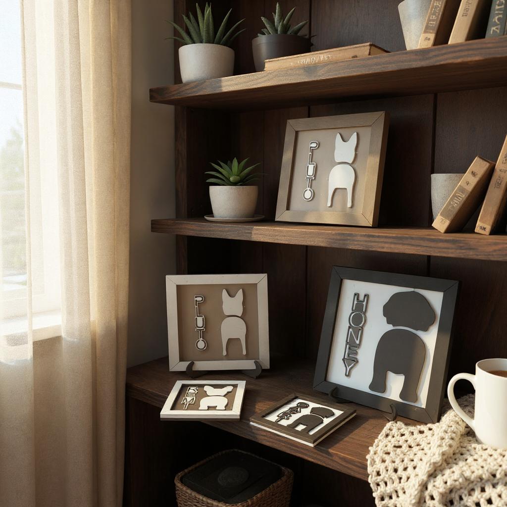 Dog Butt Sign, Personalized Dog Name and Dog Butt for Most Breeds, Dog Butt Art Keepsake, Unique Gift for Pet Lovers, Thoughtful Pet Loss Memorial