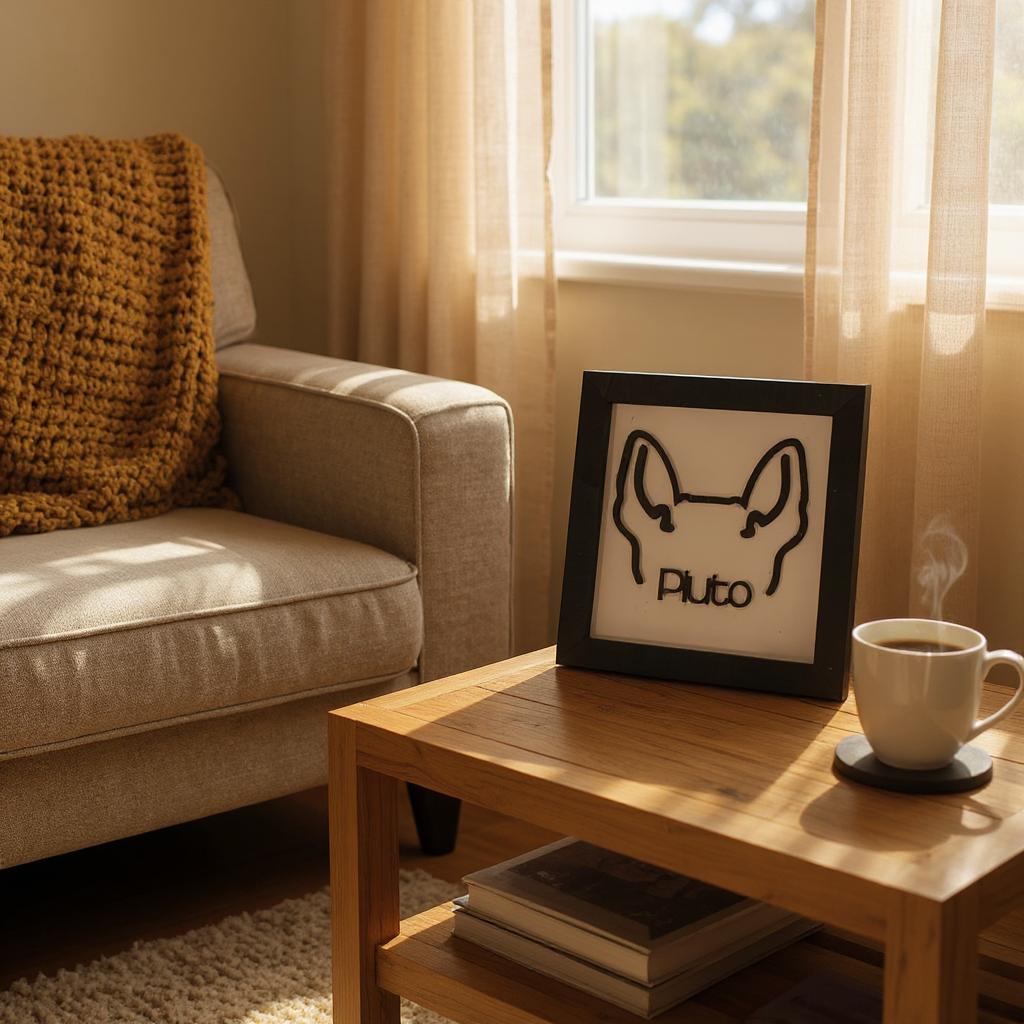 Dog Ear Sign, Personalized Dog Name and Ears for Most Breeds, Dog Ear Art Keepsake, Unique Gift for Pet Lovers, Thoughtful Pet Loss Memorial