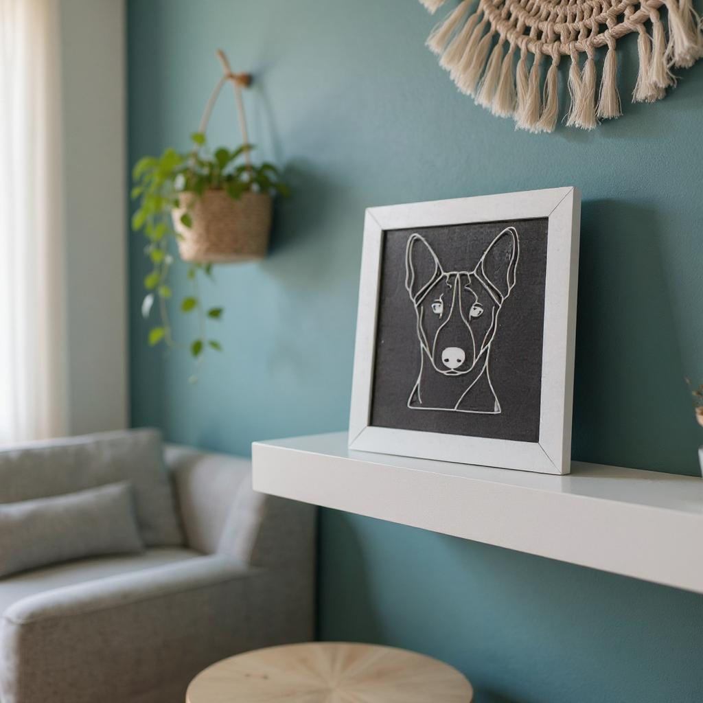 Dog Face Sign, Personalized Dog Name and Dog Face for Most Breeds, Dog Face Art Keepsake, Unique Gift for Pet Lovers, Thoughtful Pet Loss Memorial