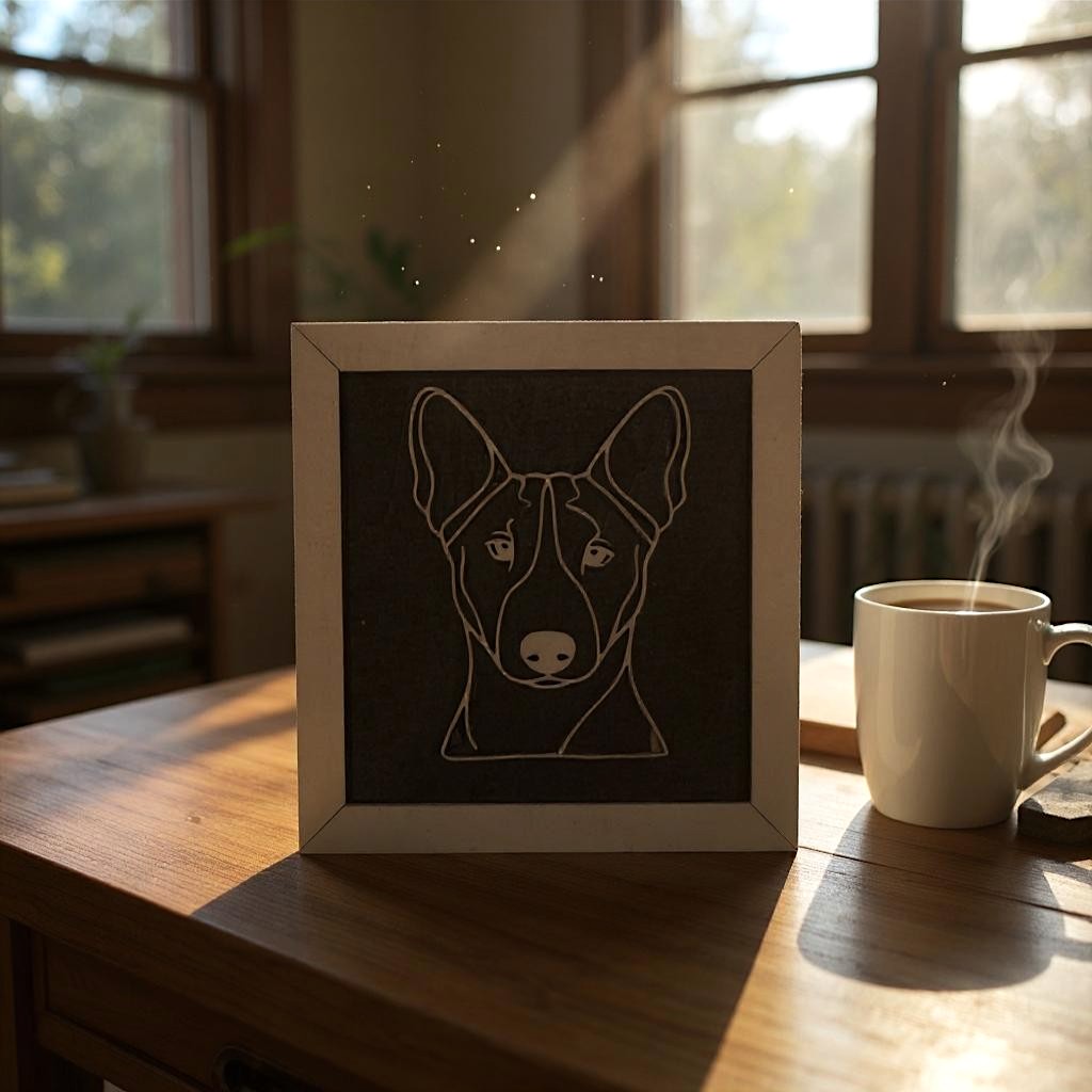 Dog Face Sign, Personalized Dog Name and Dog Face for Most Breeds, Dog Face Art Keepsake, Unique Gift for Pet Lovers, Thoughtful Pet Loss Memorial