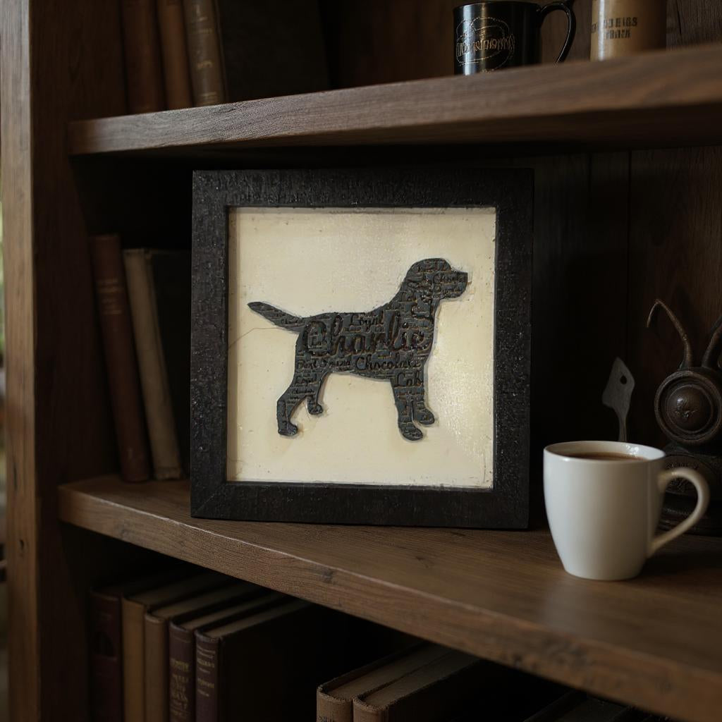 Dog Word Cloud, Personalized Dog Name and Words Describing Your Pet for Most Breeds, Dog Art Keepsake, Unique Gift for Pet Lovers, Thoughtful Pet Loss Memorial