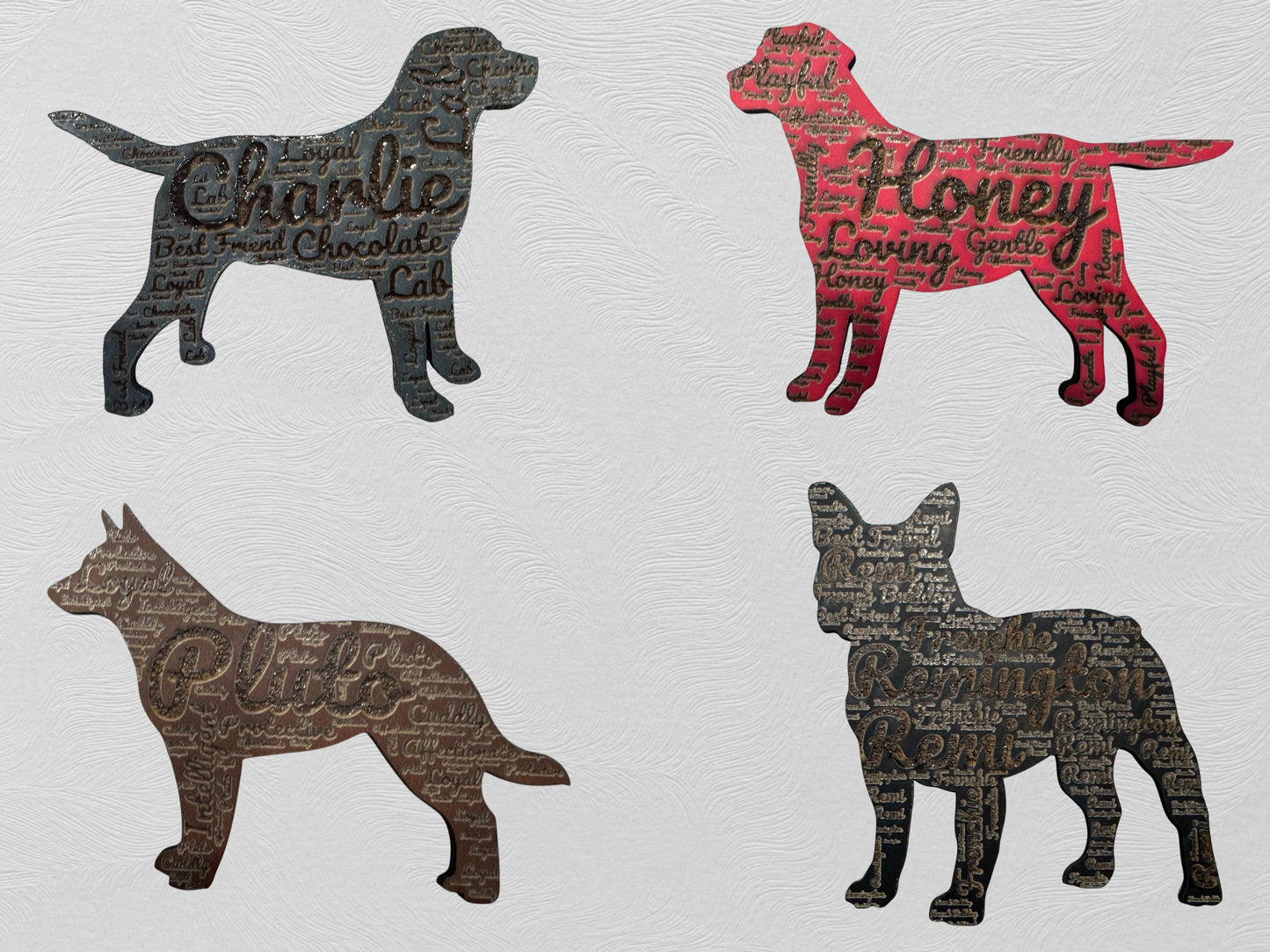 Dog Word Cloud, Personalized Dog Name and Words Describing Your Pet for Most Breeds, Dog Art Keepsake, Unique Gift for Pet Lovers, Thoughtful Pet Loss Memorial