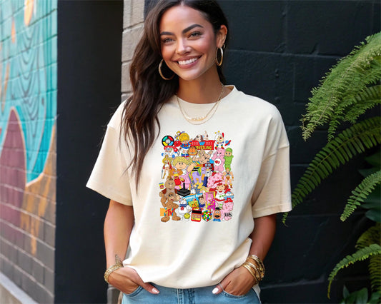 80s T-Shirt Nostalgia Vintage Retro Graphic Tee Throwback Pop Culture Toys Characters Shirt