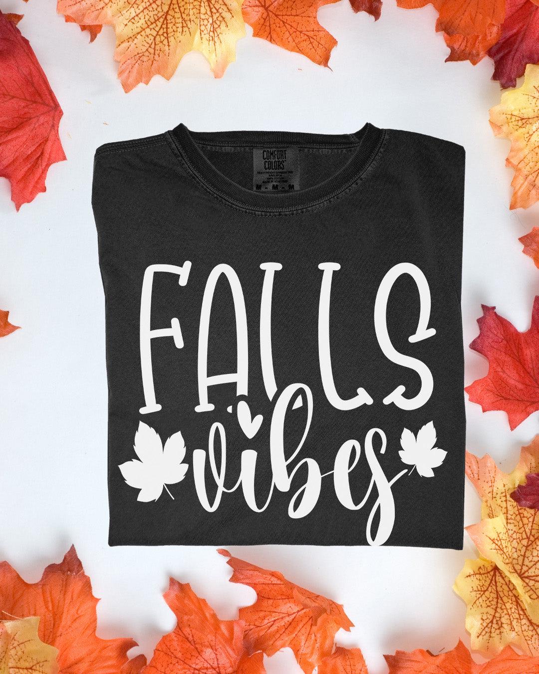 Fall VibesÐ Comfort Colors Tee Autumn Graphic TShirt Cozy Fall Outfit Customizoo